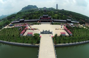 Le paysage sur la pagode de vue en haut